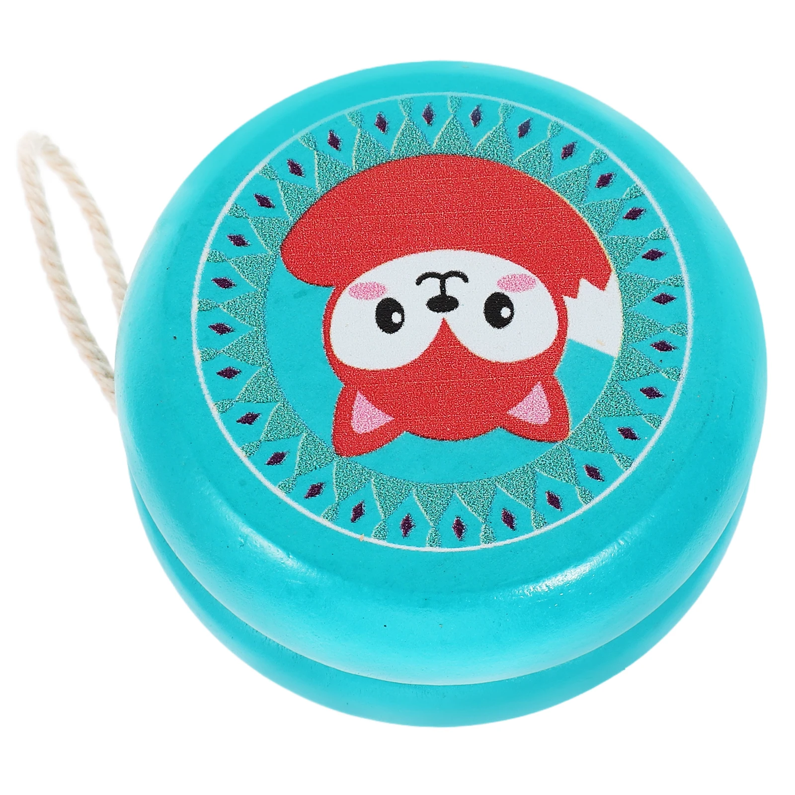 

Wooden Yo-Yo Yoyo Balls Toys Kids Cartoon Small Yo-yos Beech Toddler Learning Child for Beginner