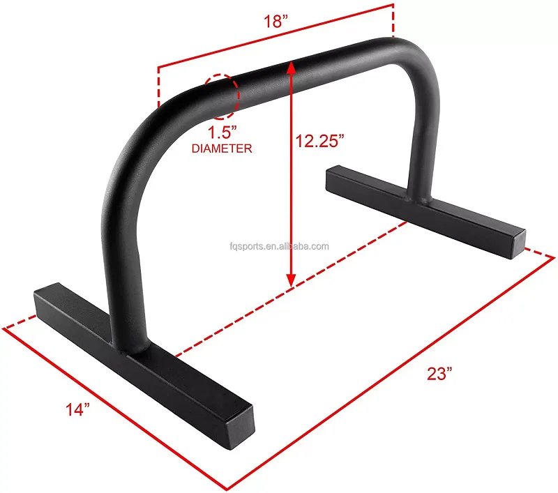 Factory Direct Custom Gymnastics Fitness Training Steel Pull up Lower Dip bar Parallel Bars