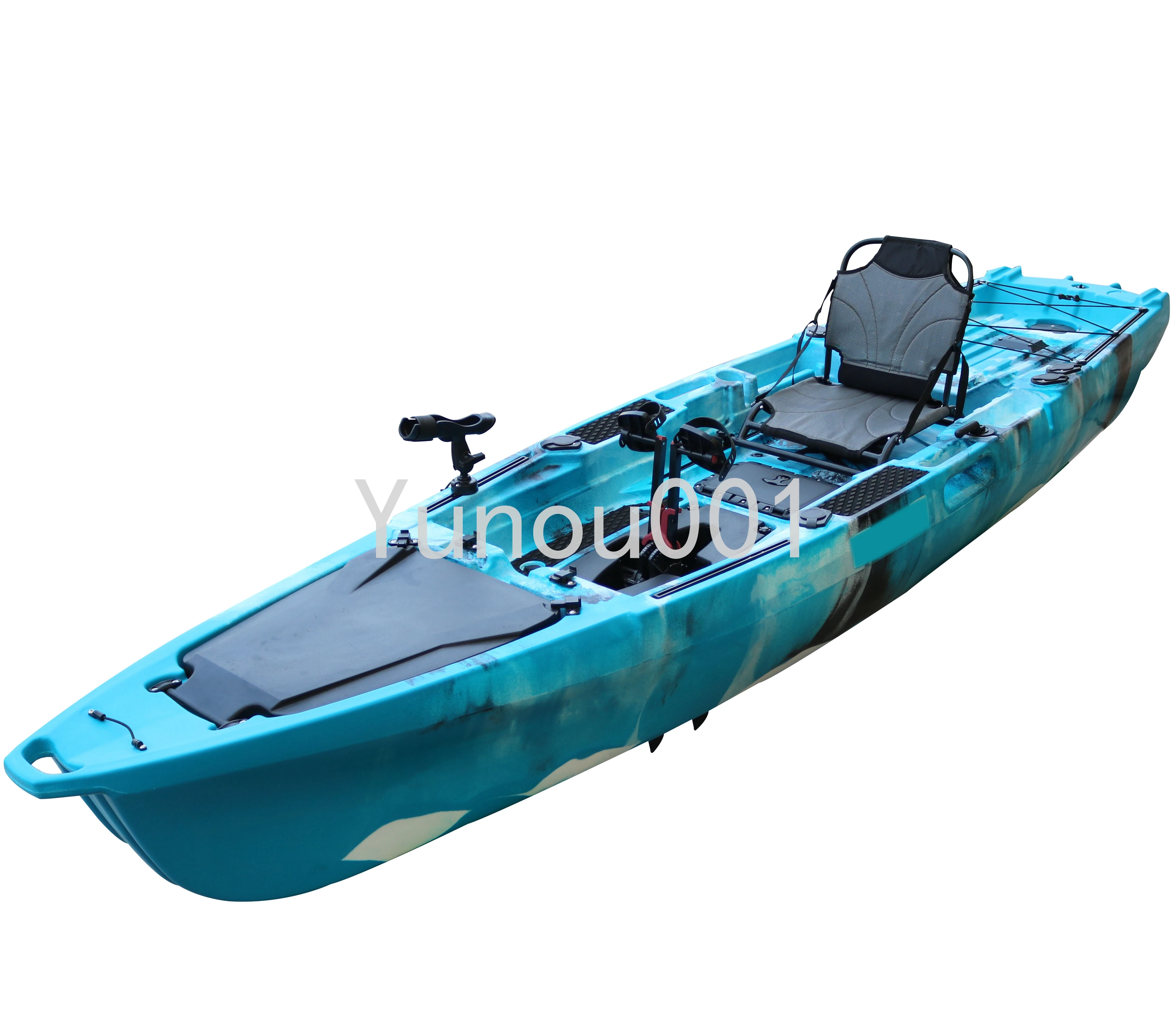 Fishing Canoe 2023 Experienced 13 Foot Roller Molded Pedal Driven Plastic Fish Canoe Canoe