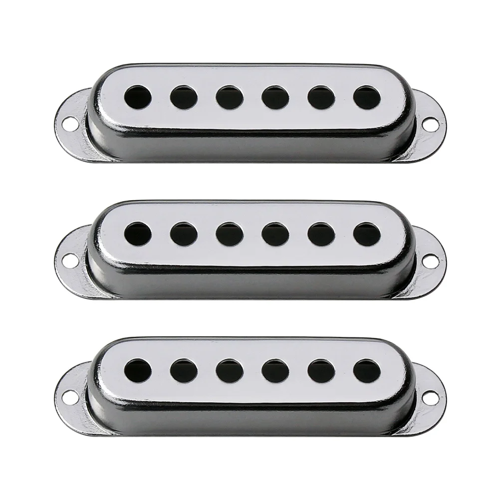 

3Pcs Sturdy Electric Guitar Pickup Cover - Metal Protective Cover for Pickup Long Term Use Shock Resistant Design