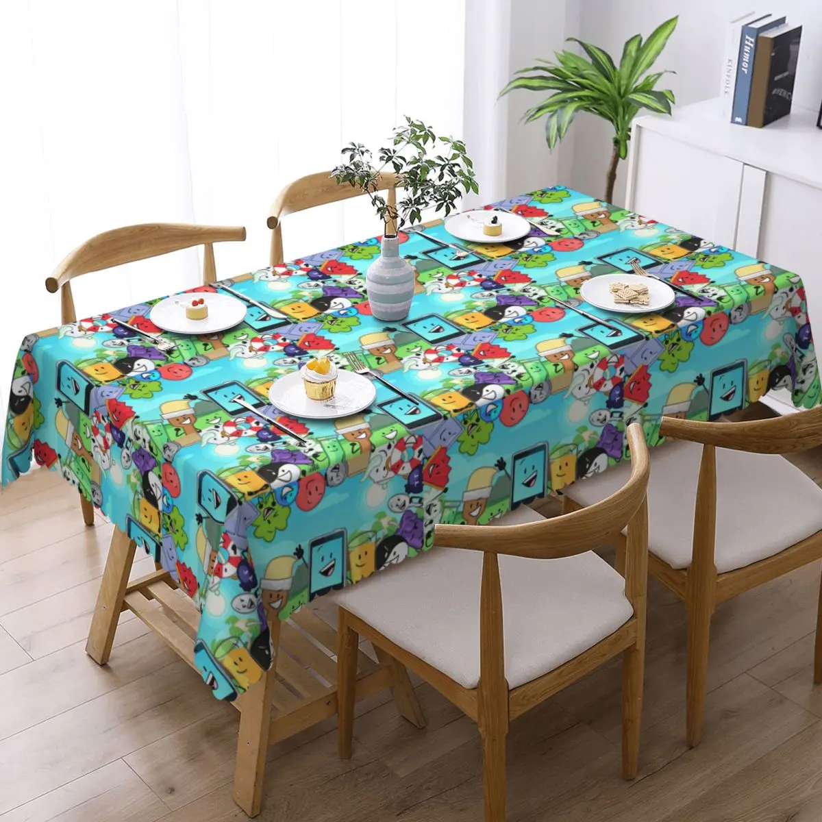 Inanimate Insanity Invitational Custom Rectangular Tablecloth Waterproof Table Cover for Dining Events Table Cloth