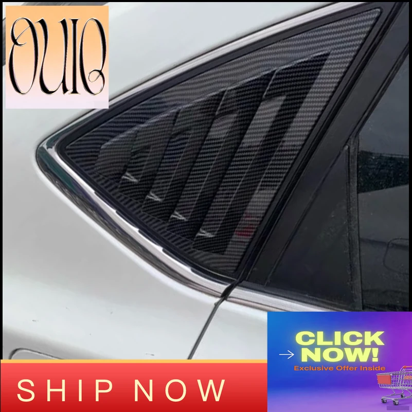 Cubiertas Decorativas para Ventanas Triangulares Traseras de Nissan Sentra Sedán 2012-2019, Persianas, Rejillas de Ventilación, Adhesivos, Decoración, Estilo para Auto