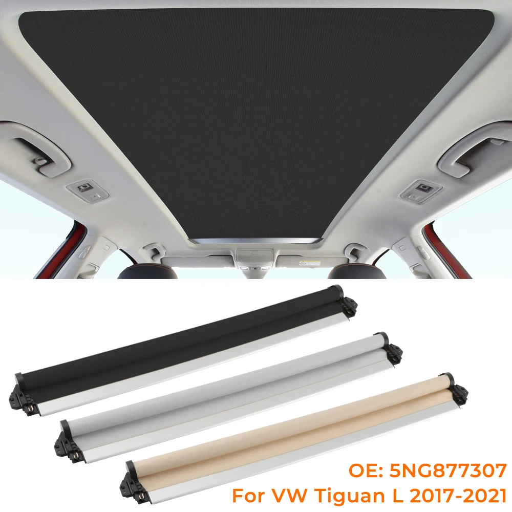 Car Panorama Sunroof Sunshade Curtain Cover Assembly For VW Teramont TAYRON Tiguan L Skoda Karoq Kodiaq 2017-2021 5NG877307