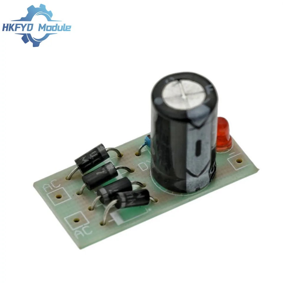 AC to DC power conversion module 1N4007 full bridge rectifier filter 12V 1A AC DC converter