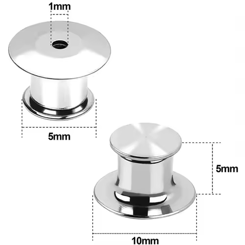 10/30/50 Pieces Locking Pin Backs Metal Pin Backs Locking Pin Keepers Locking Clasp For DIY Enamel Brooch Badge Jewelry Making - Image 2