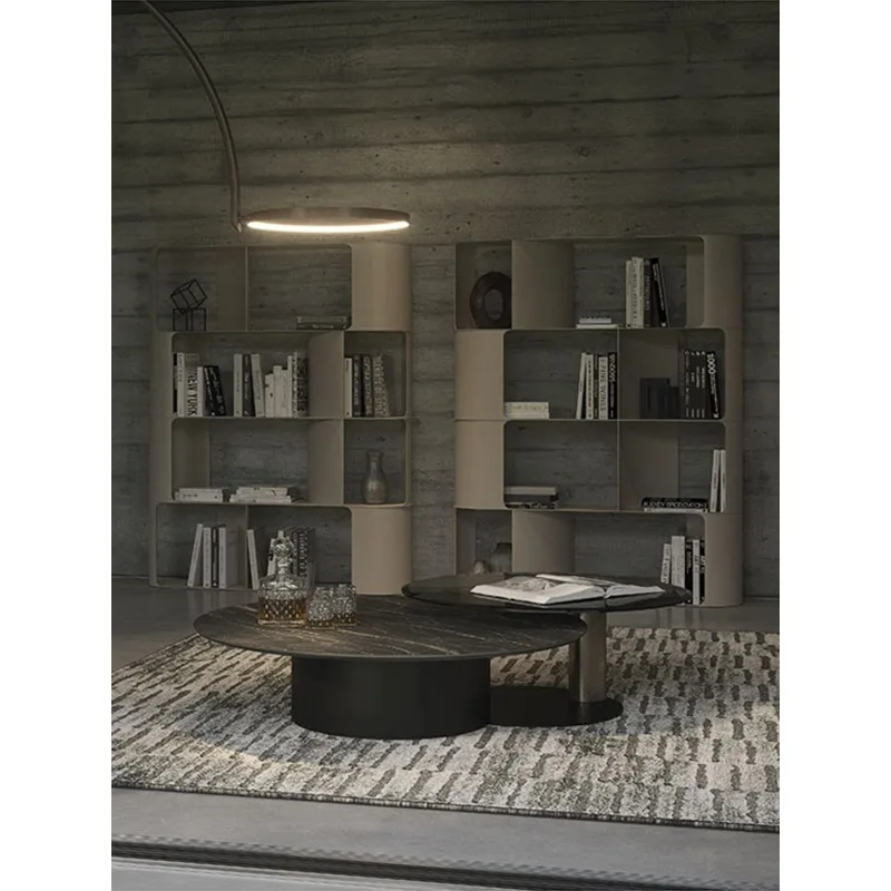 Minimalist bookshelf Floor shelf Living room Study storage Decorative cabinet Metal jewelry display shelf Bookcase