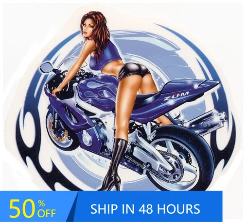 

Sexy & RARE Brunette Vintage Motor Home Bumper Walls Boat Waterproof Vinyl Decal Decoration Aesthetic