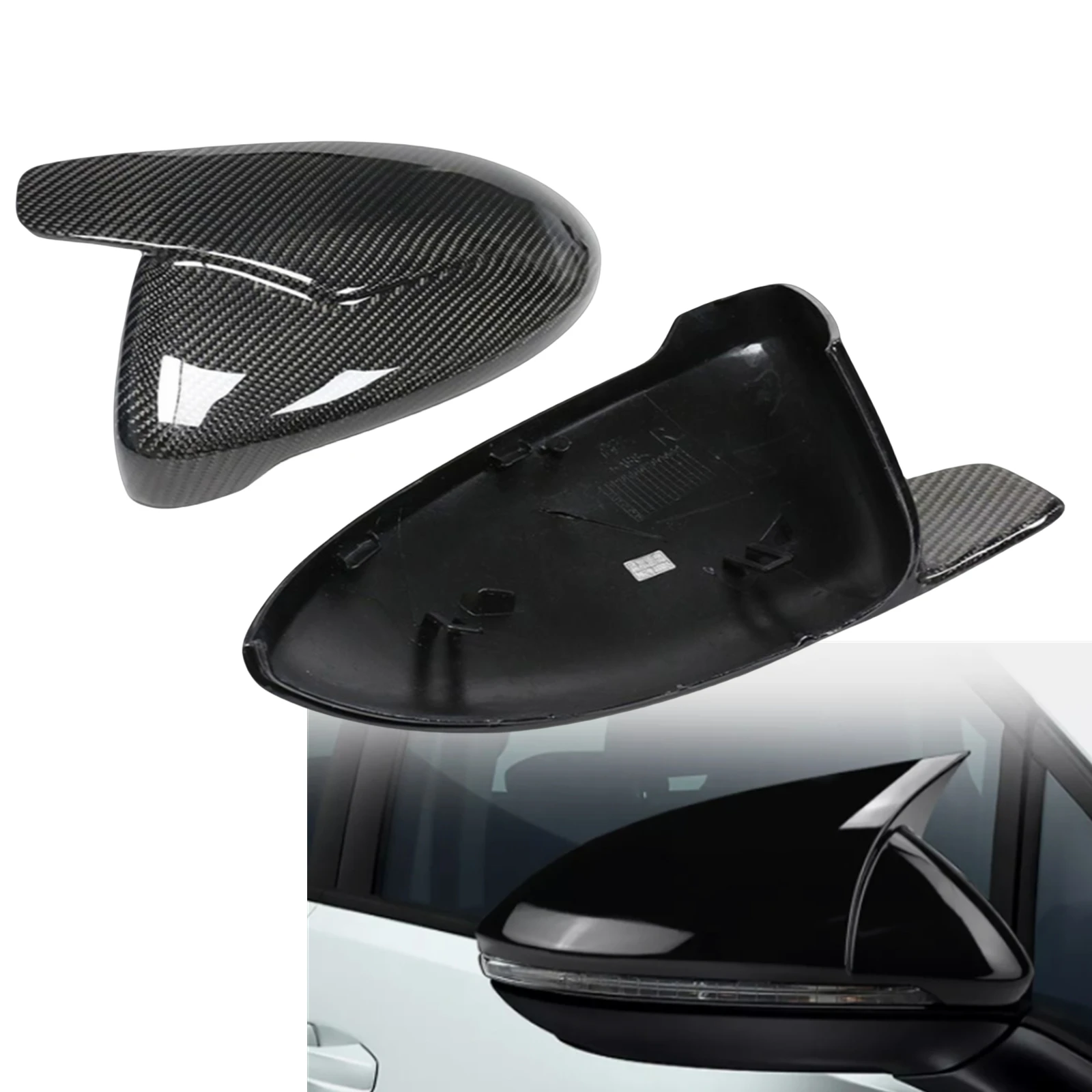 

Rearview Mirror Cover Rear View Cap Shell For Volkswagen VW Golf 7 MK7 GTI R20 2014-2020