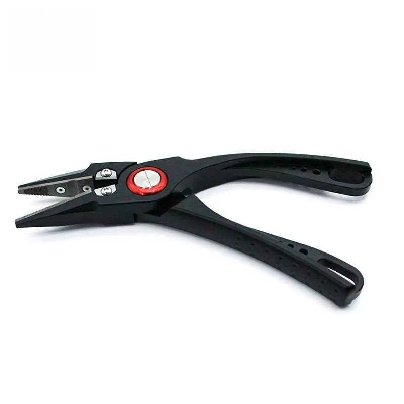 

Titanium Alloy Multi-Function Fishing Pliers with Tungsten Carbide Cutters for Saltwater and Stream Use