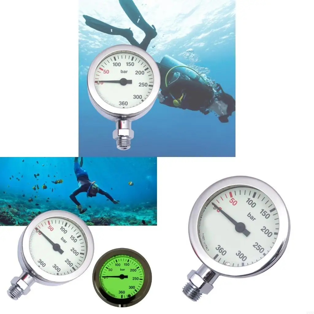 

Scubas Diving Metal Gauge 360bar Diving Pressure Gauge Enduring