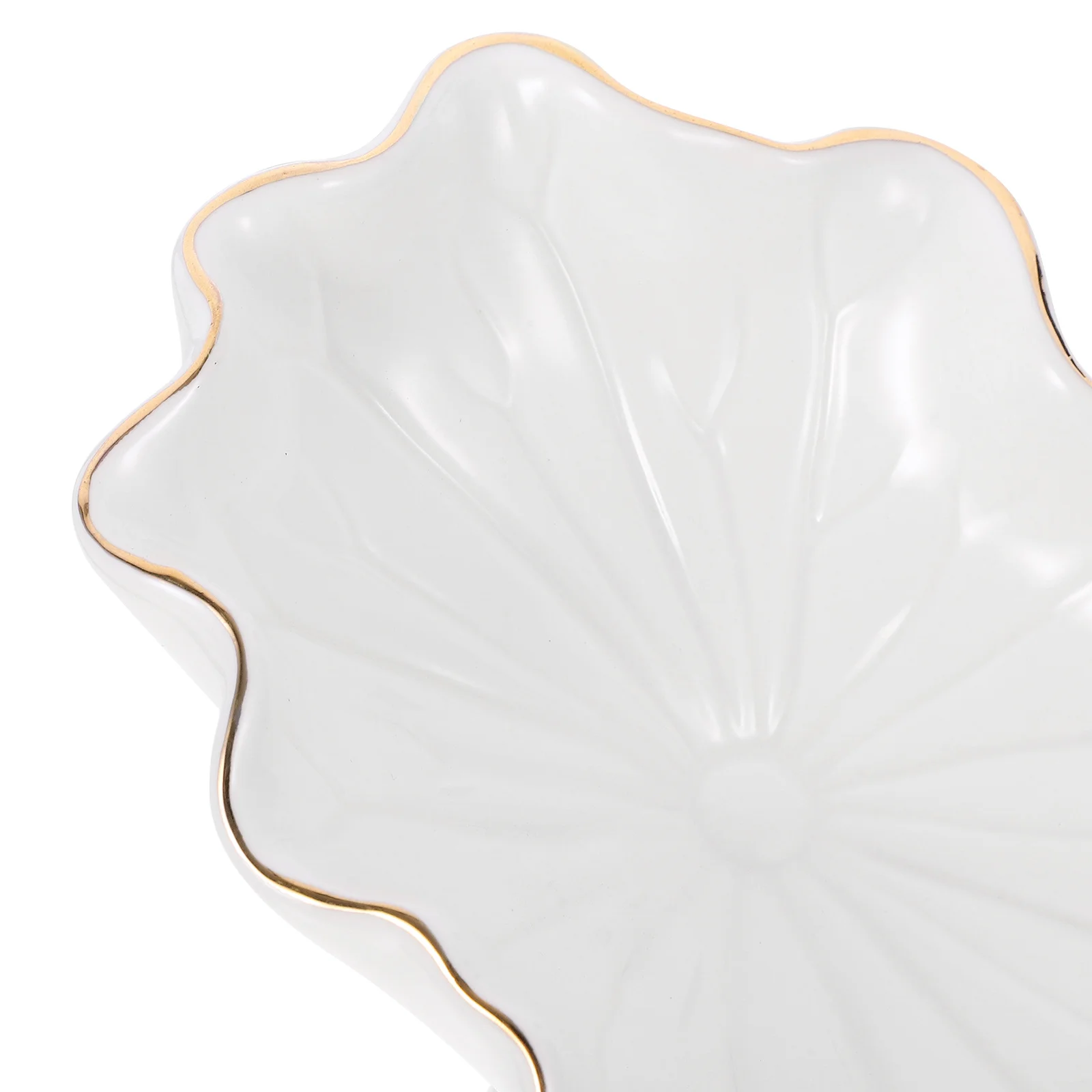 

Ceramic Soap Dish Self Draining Lotus Leaf Design for Bathroom Kitchen Decorative Soap Holder Countertop Tray Dish Holder