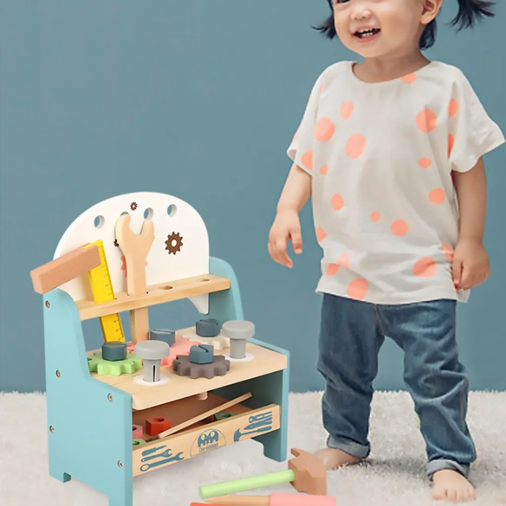 1Set Kinder-Schrauben-Montageset, komplette Simulationswerkzeuge für die Entwicklung der Hand-Auge-Koordination, pädagogisches Spielzeug für Kleinkinder