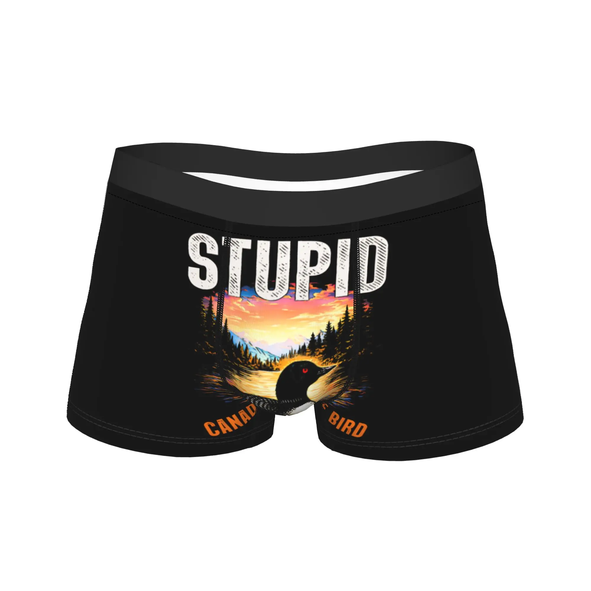 

Heated Rivalry Stupid Canadian Wolf Bird Underwear Men Panties Custom Breathable Trunk Trenky Boxer Brief Plus Size