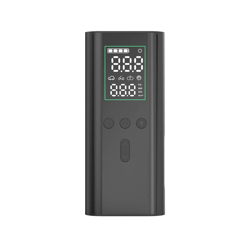 

T80 Tire Pressure Monitor Digital Tire Inflator Emergency Light cordless r Auto Air Filling Tire Inflator with Car Jumper