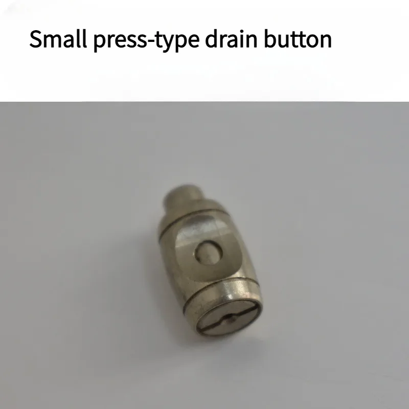 1PC Small Press-type Integrated Drain Valve Key, White Copper Material Is Beautiful and Has Good Sealing Performance