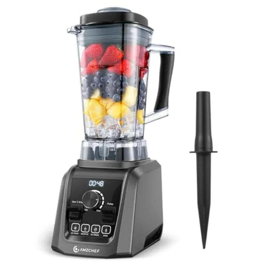

Professional Kitchen Blender 1800W with Infinitely Variable Speed and 5 Functions for Smoothies Puree Ice Crush Ice Cream Soup