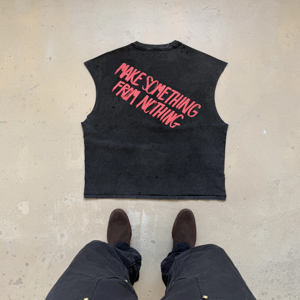 Yao Fashion Daliy Wear High Street Cleanfit Oversize Loose Vintage Tee Casual Washed Old Graphics