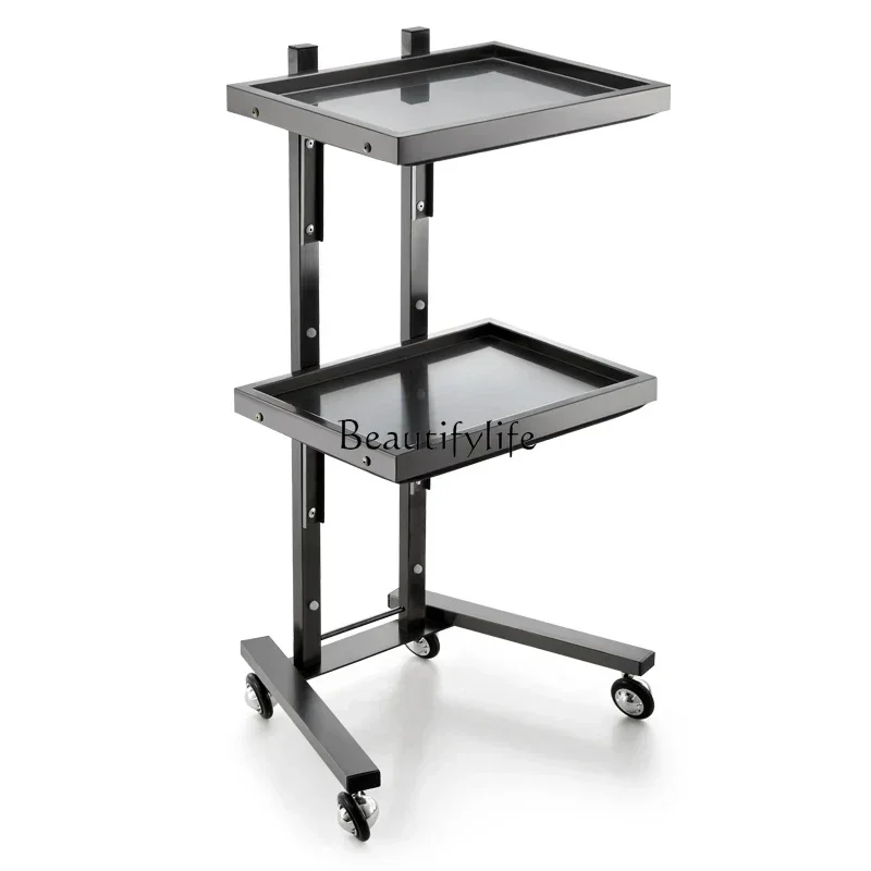 

Beauty Salon Cart Barber Stainless Steel Foldable Cart for Hair Salon Hot Dyeing Car