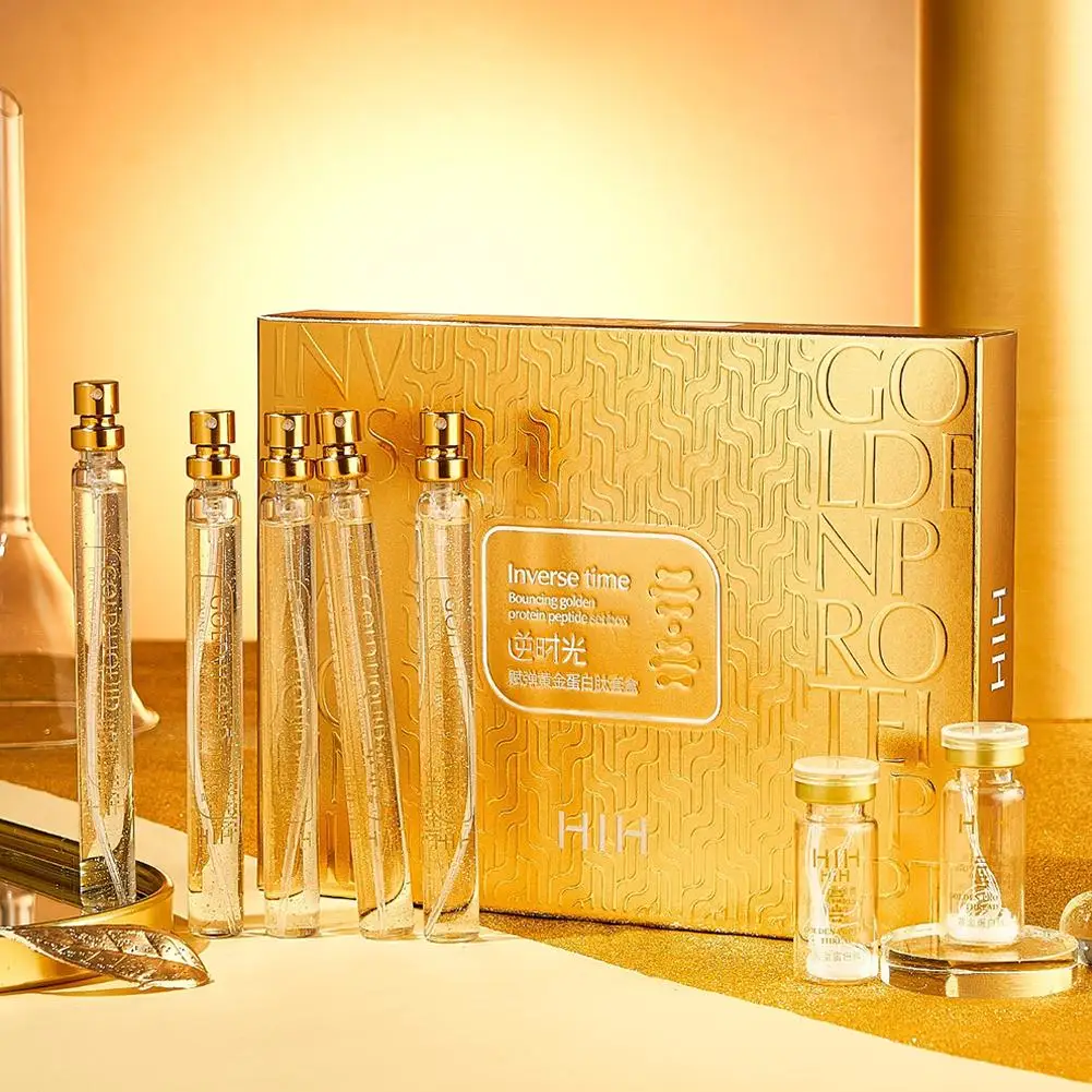 

Набор сывороток с протеинами и коллагеном Golden Thread Carving: лифтинг, подтяжка, увлажнение, антивозрастной уход за кожей, косметический набор