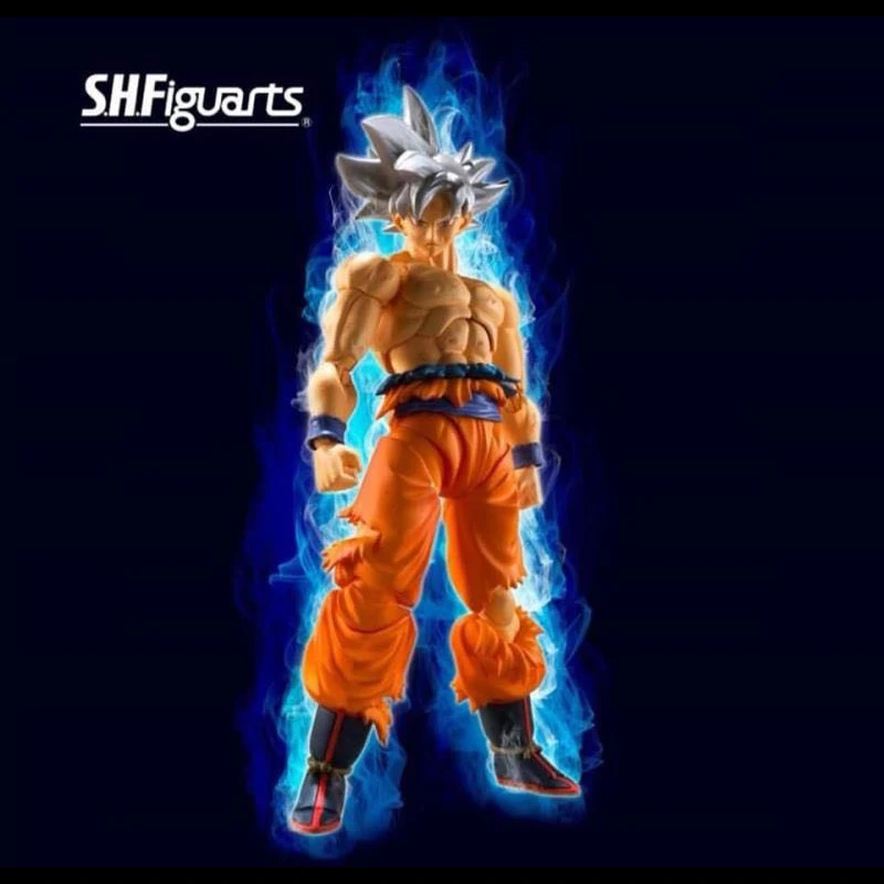 BANDAI SHF Dragon Ball Z Goku Anime Figure S.H.Figuarts Ultra Instinct Action Figurine Movable Collectible Model Doll Toys Gift