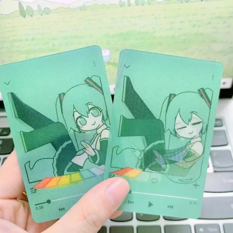 Hatsune Miku Peripherals, Creative Playing Raster Cards, Desktop Decorations, 2D Birthday Gifts, Collectibles