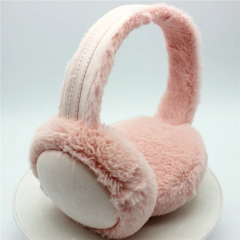 Soft Plush Ear Warmer Winter Warm Earmuffs for Women Men Fashion Solid Color Earflap Outdoor Cold Protection Ear-Muffs Ear Cover