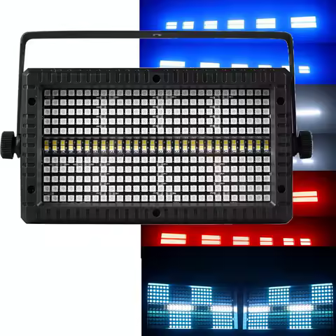 60W Mni LED Strobe RGBW 4in1 8 Zone &amp;White 8000K 4 Zone DMX Super Bright Dj Wash Bar Strobe Stage Lighting Effects