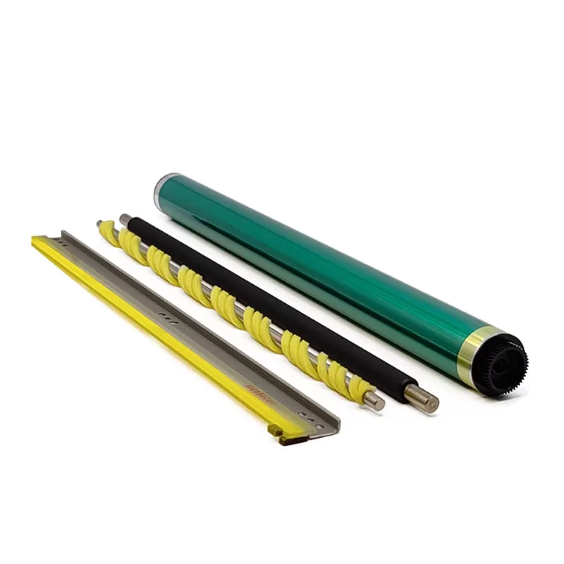 

Drum Rebuild Kit for Konica Minolta C266 258 308 458 558 C226 C287 OPC Drum+Drum Cleaning Blade+Charger Roller+Sponge Roller