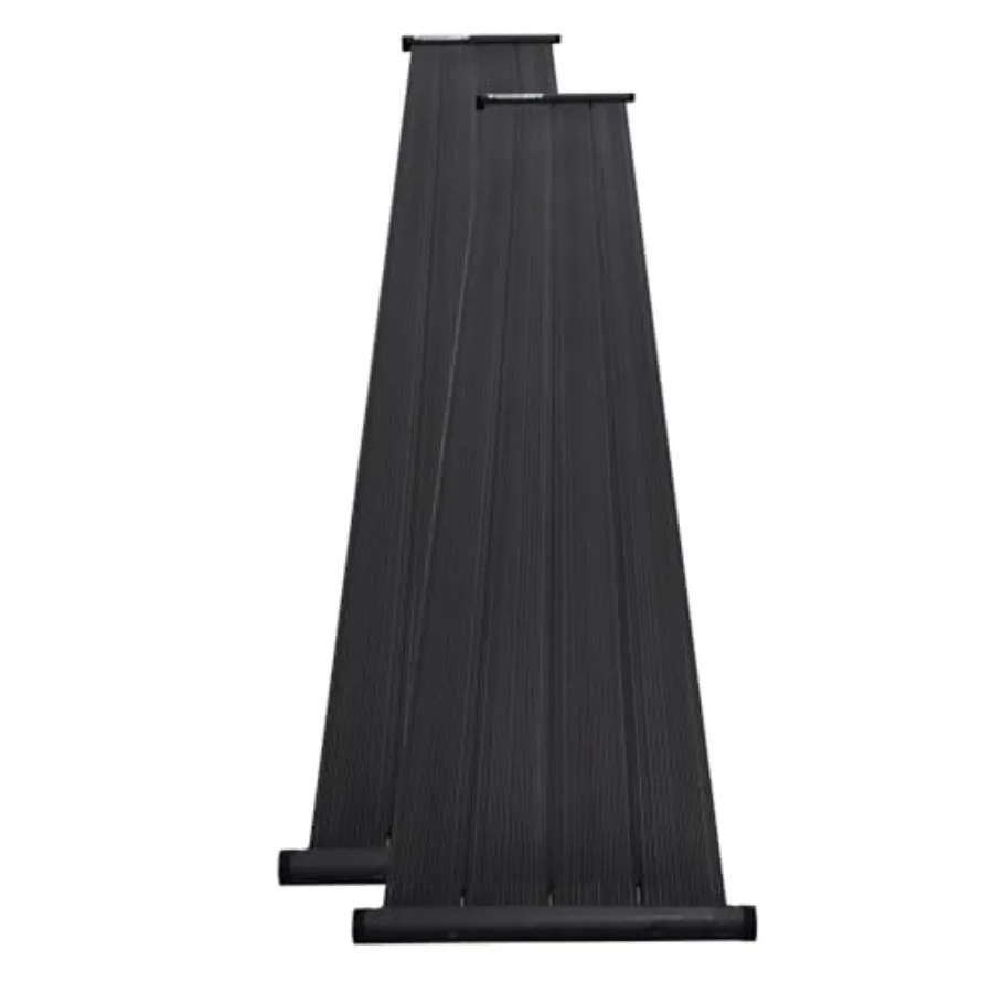 

Панели солнечного обогревателя 2 x 12 футов, 48 кв. футов для надземных и подземных бассейнов SunSplasher SP-212 2, черная, эффективный нагрев Dura