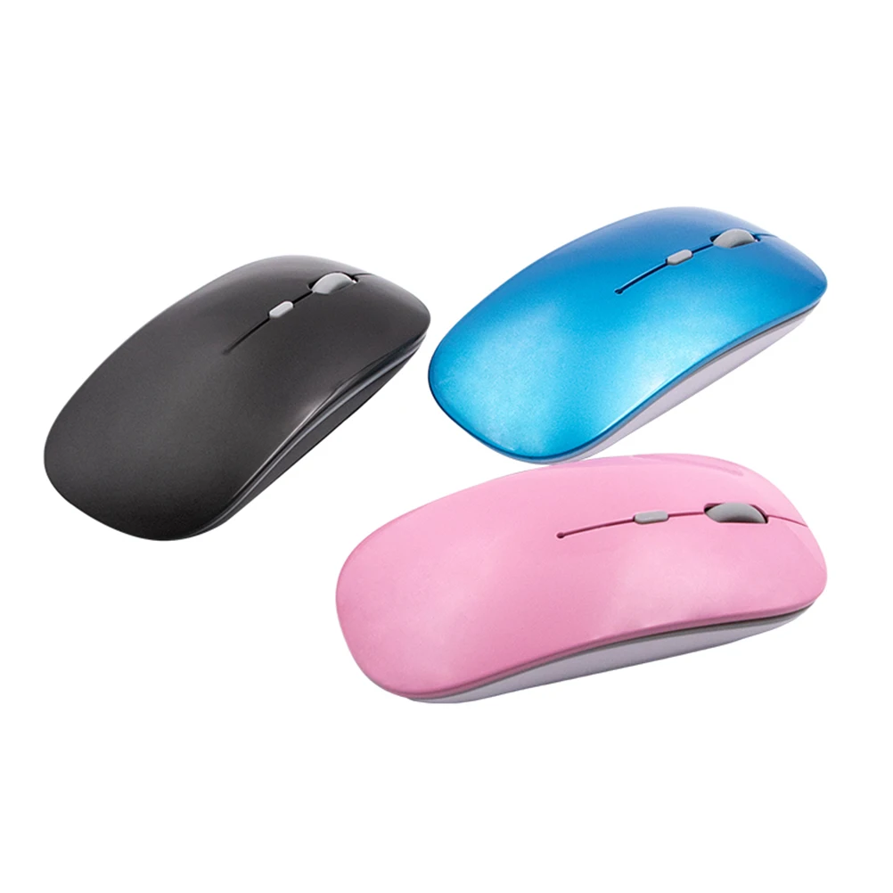 

2.4GHz Ultrathin Portable Wireless Mouse Optical Mouse with USB Receiver for Desktop PC Laptop Work (White)