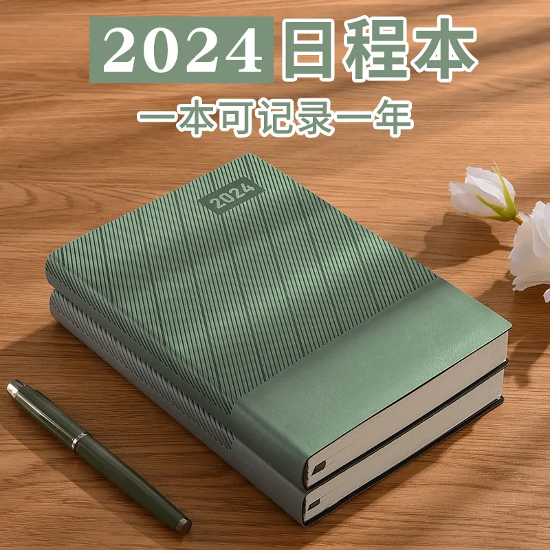 2024 Schedule Book 365 Day Daily Plan Book Self discipline Check in Diary Book Notebook Time Management Notes school