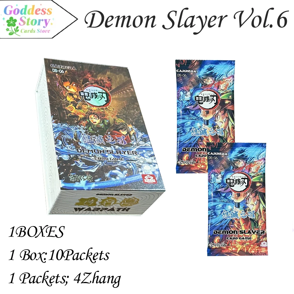 

Demon Slayer Cards Vol.6 Journey Trading Collection Card Treasured Blind Bags Animation Card Toys Holiday Gifts