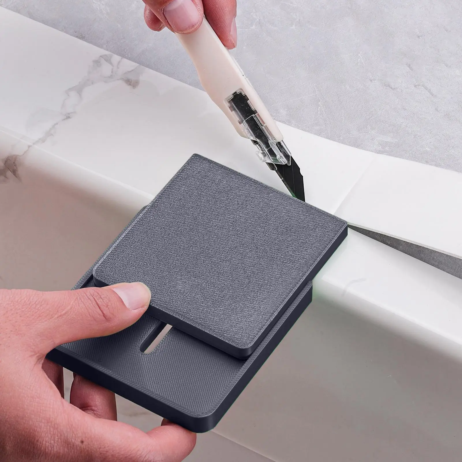 Edge Trimming Guide Anti-Slip Precision Portable Adjustable DIY Edge Wrap Cutting Template Tool for Door Table Car Window