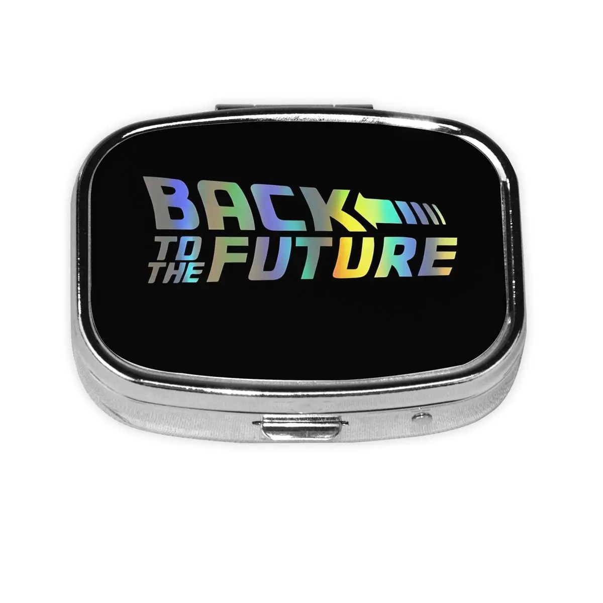 العودة إلى المستقبل حبة صندوق 2-مقصورة حبوب موزع الخيال العلمي فيلم كوميدي المحمولة السفر الطب صندوق تخزين الحاويات #6