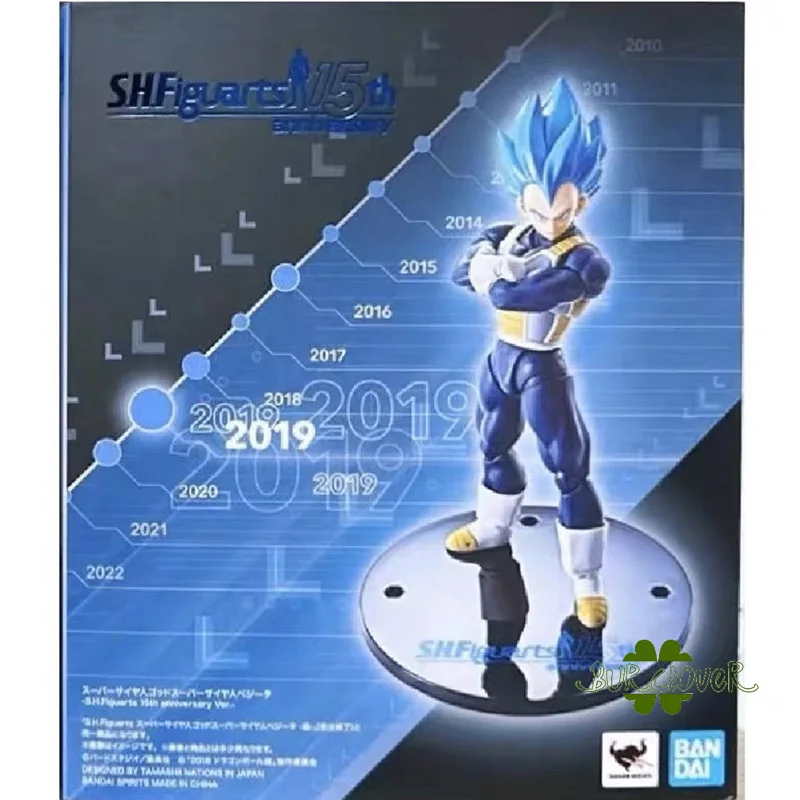 

100% Original In Stock Bandai box Dragon Ball S.H.Figuarts SHF 15th anniversary the Super Saiyans Vegeta Anime Action