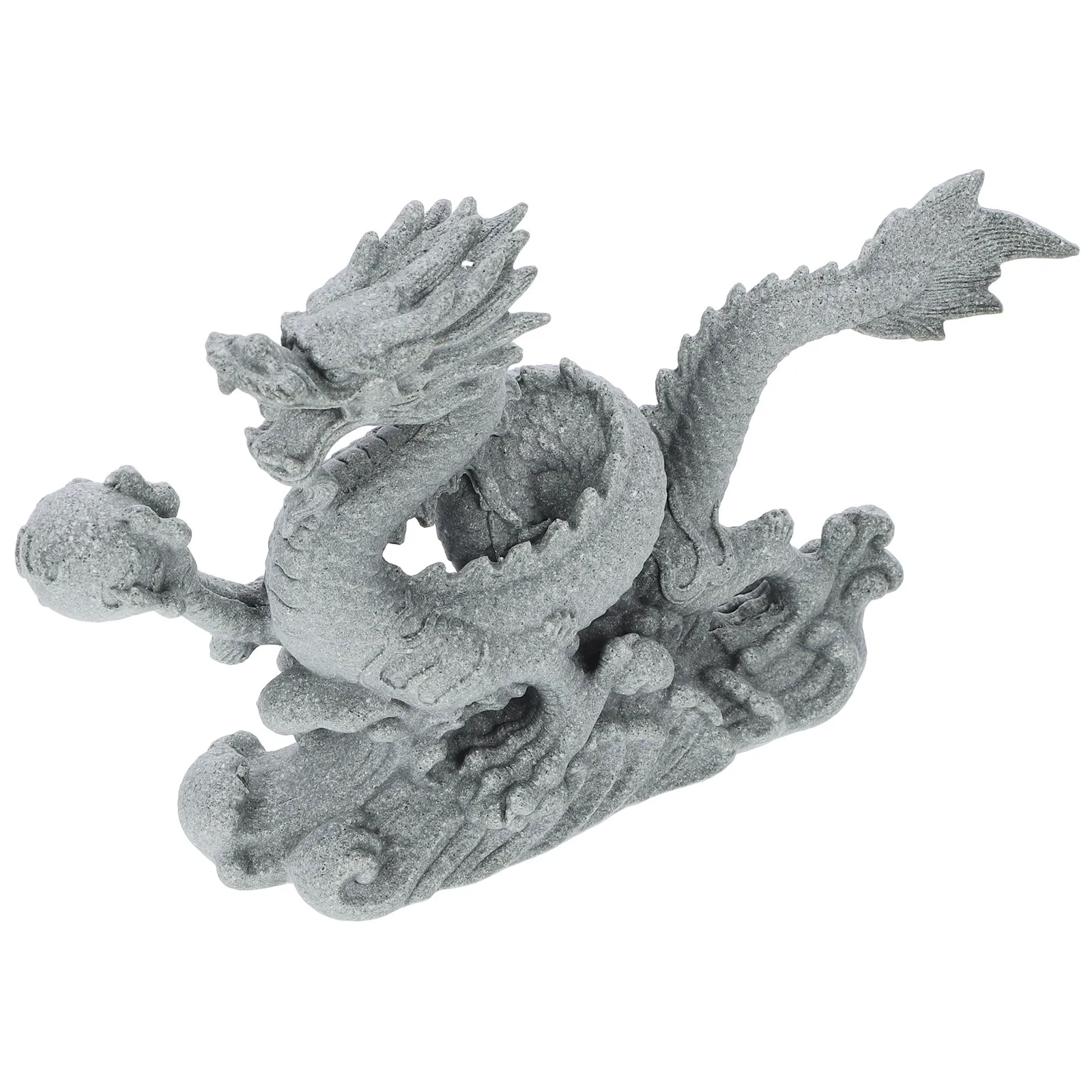 Chinese Dragon Statue Resin Craft Sculpture Elegant Style Desktop Cabinet Shelf Decor Symbol of Good Luck and Prosperity