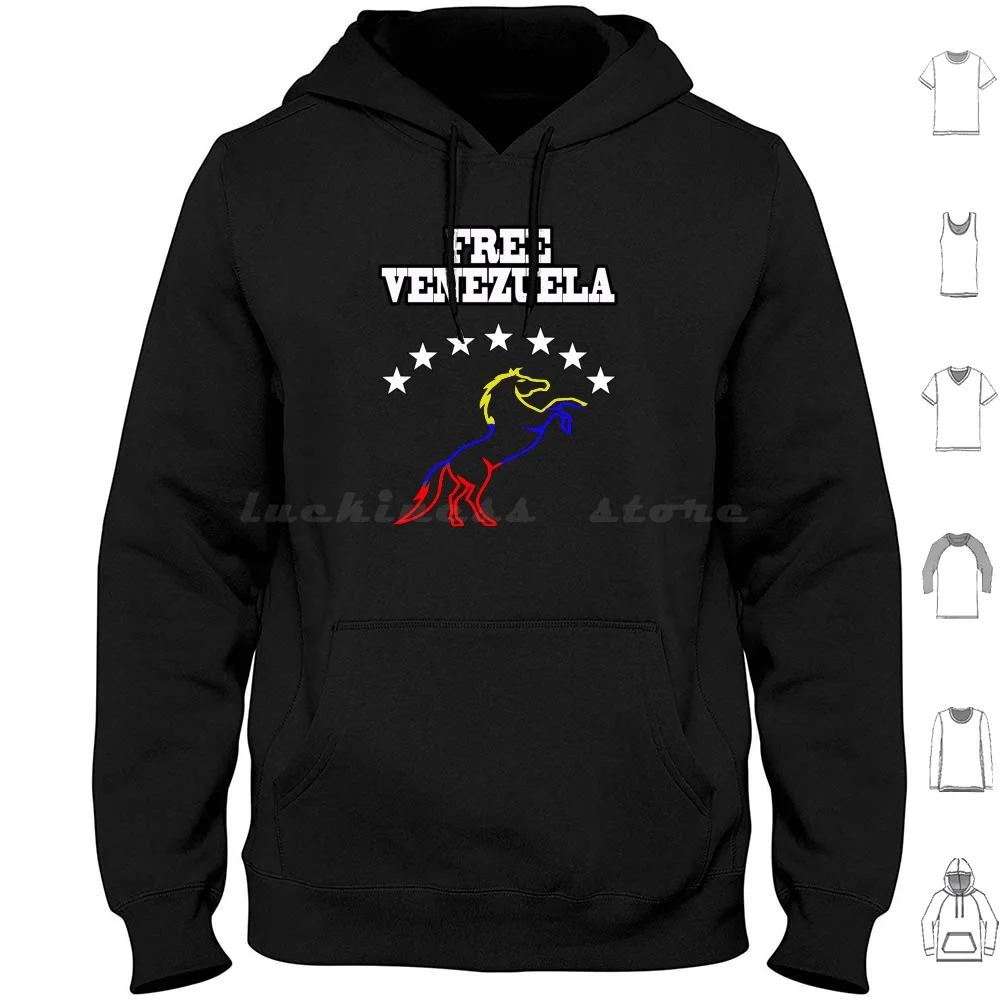 Free Venezuela-Venezuela Free Hoodie Cotton Long Sleeve Venezuela Venezuelan Venezuela Free Free Venezuela Venezuelans Free