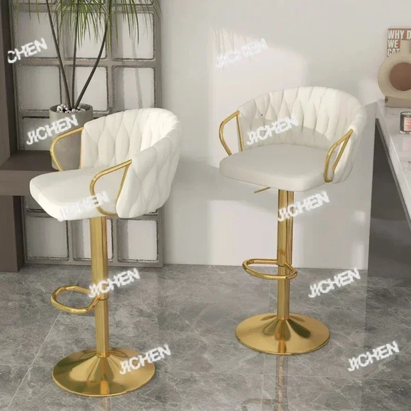 XHQC Adjustable Height Bar Stools Cloth Industrial Nordic Design Dining Bar Stools Ergonomic Minimalist Barhocker Home Furniture