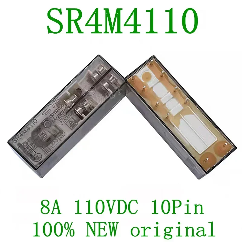 

SR4M4110 Safety Relays, 110VDC, 8A250VAC, 10Pin, 6-1415054-1, 100% New