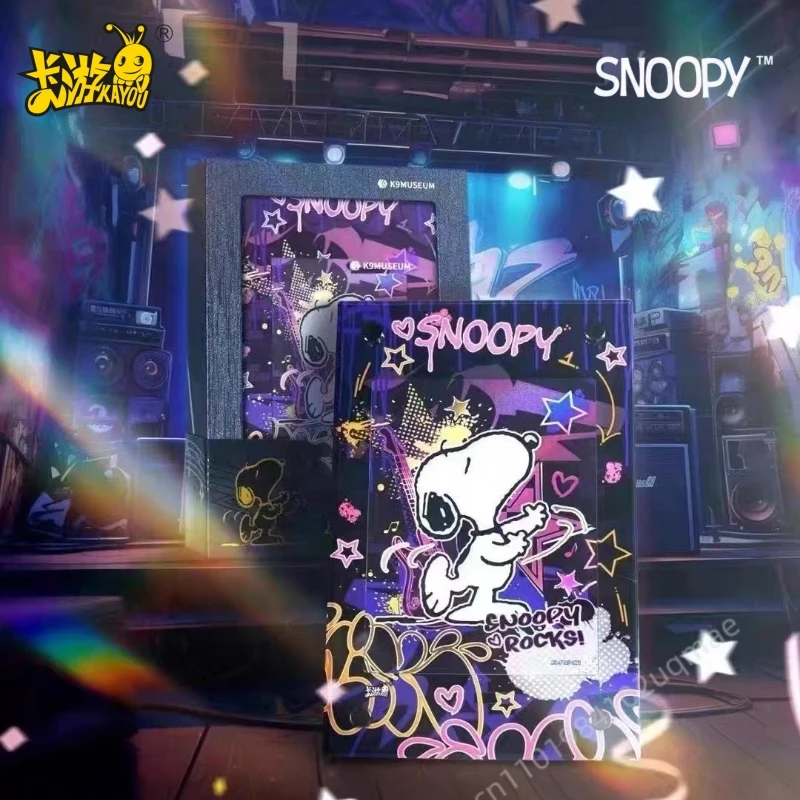 

KAYOU Snoopy K9 Museum Peanuts Comics Collection Card Official Genuine Peripheral Collection Card Original Gift Box Toy Gift