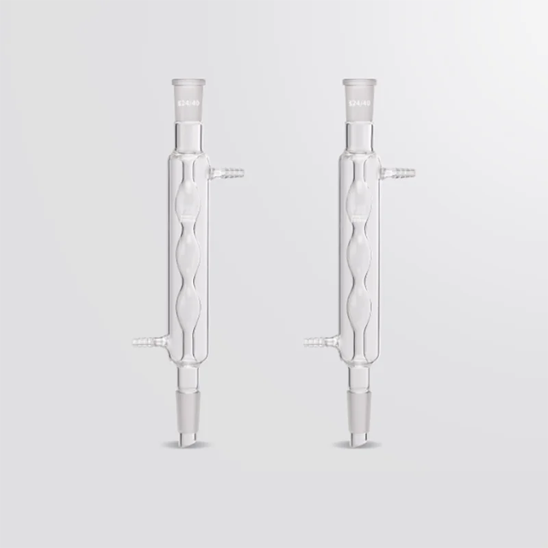 Spherical condenser laboratory reflow device high borosilicate glass condenser standard wear port high temperature resistance