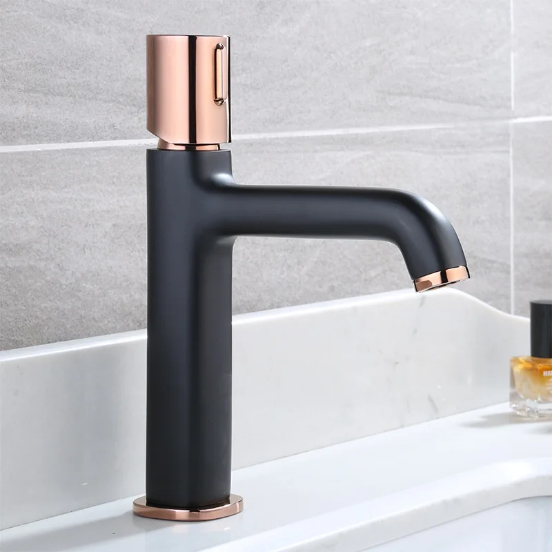 

Luxury European Style Rose Gold Basin Faucet Elegant Classic Bathroom Sink Taps Gold Finish Tap for Kitchen And Bathroom