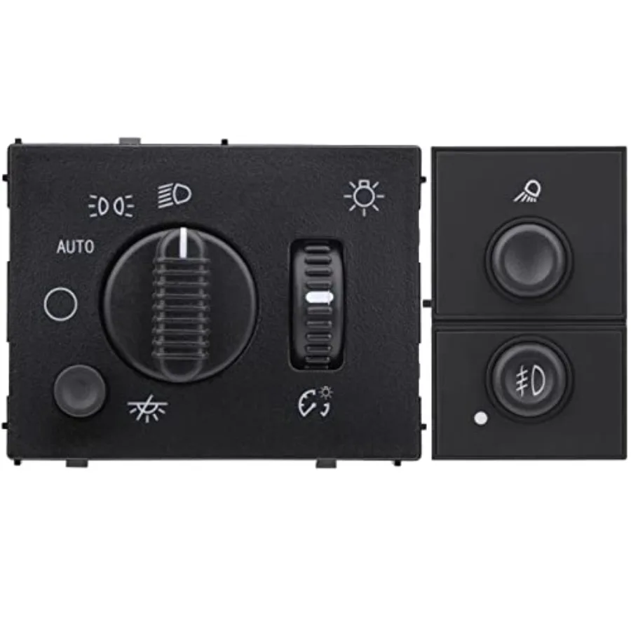 

Headlight Dimmer Headlamp Control Switch and Fog Lamp Switch Compatible with Chevy Chevrolet Silverado Suburban Tahoe Avalanche