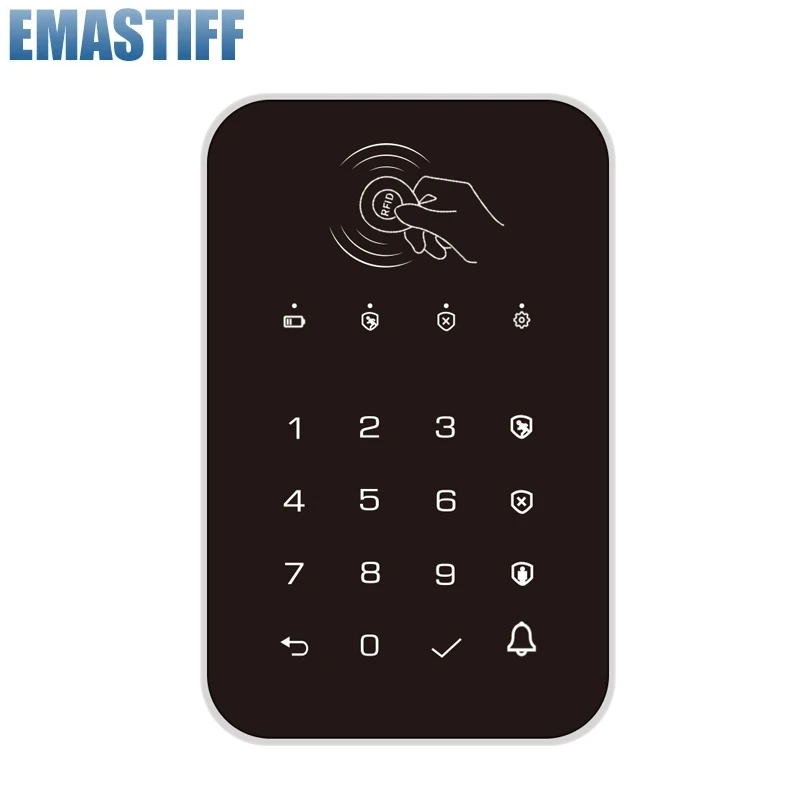 433MHz Wireless Touch Keyboard Arm Or Disarm Password Keypad For Home Security Alarm System Tuya Smart WIFI GSM System