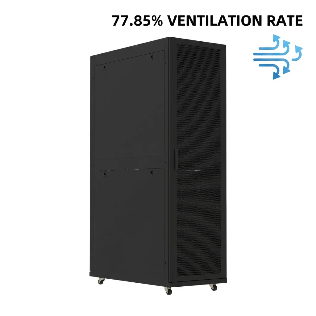 Floor-standing server cabinets: 19-inch rack-mounted cold-rolled steel data center cabinets with adjustable height