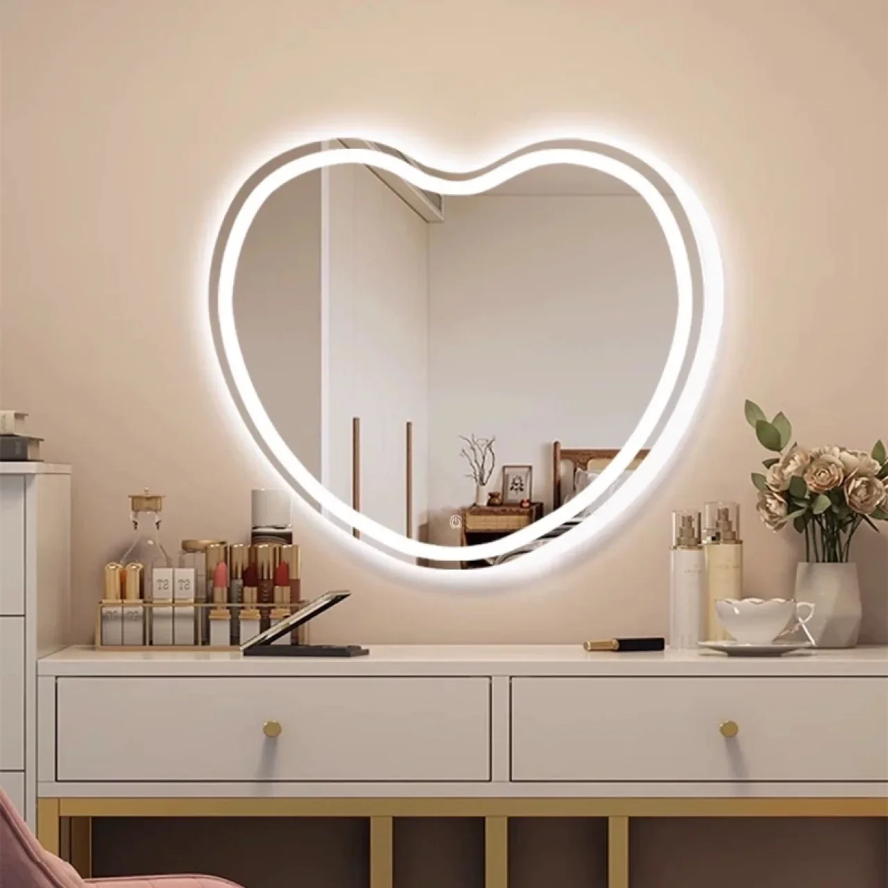 Shaker Sturdy Build Espresso Full Length Mirror Large Capacity Stable Base Construction Maintenance Free for Master Bedroom