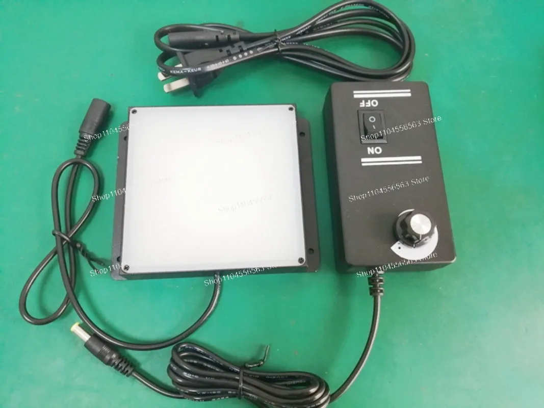 Machine Vision Square Backlight 100 LED Area Light for Industrial Camera Inspection with Adjustable Power Supply