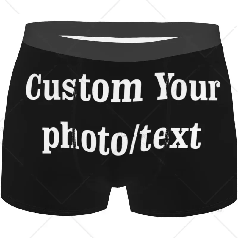 Personalized Boxers for Men Custom Underwear with Face Picture Photo Customized Boyfriend Husband Valentine's Birthday