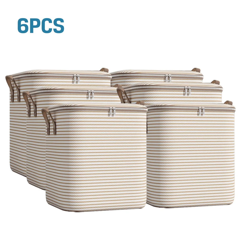 

ExtraLarge Storage Boxes 2x140L, 2x180L, 2x210L, Wardrobe Storage Baskets And Containers, Foldable Laundry Storage Baskets With