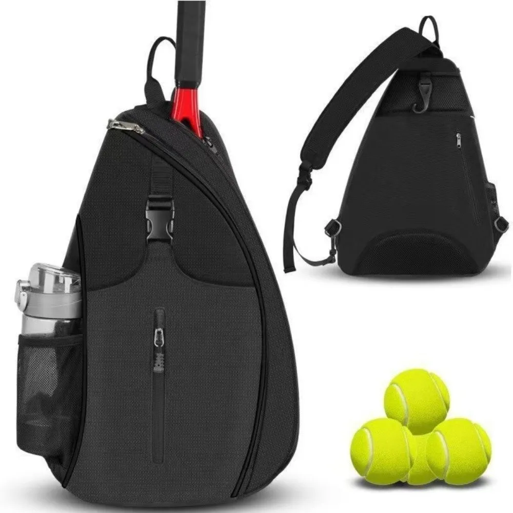 

Zipper Closure Pickleball Rackets Backpack Large Capacity Strong Tennis Racket Carrying Bag Durable Reversible Badminton Bag